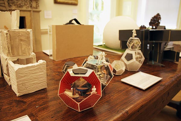 Dolls' houses on display at the Foundling Museum