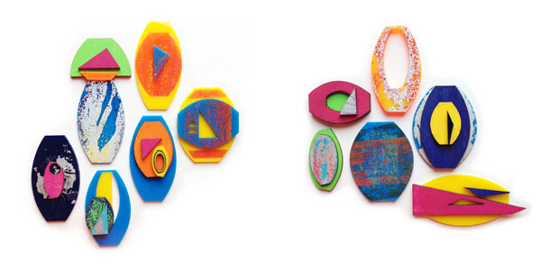 Colour project final test samples by Hannah Miles