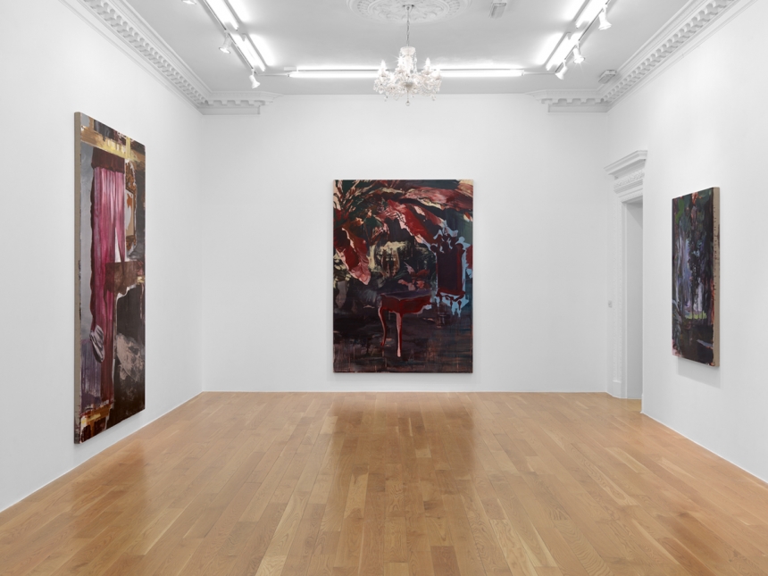 Lu Song's work on display in 'The Room Upstairs' at Massimo De Carlo London