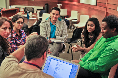 Nathan Shedroff leads a discussion at CCA.  Photo credit: California College of the Arts