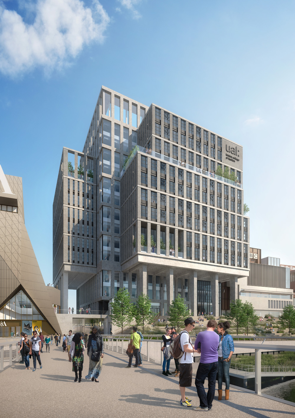 UAL's London College of Fashion building.