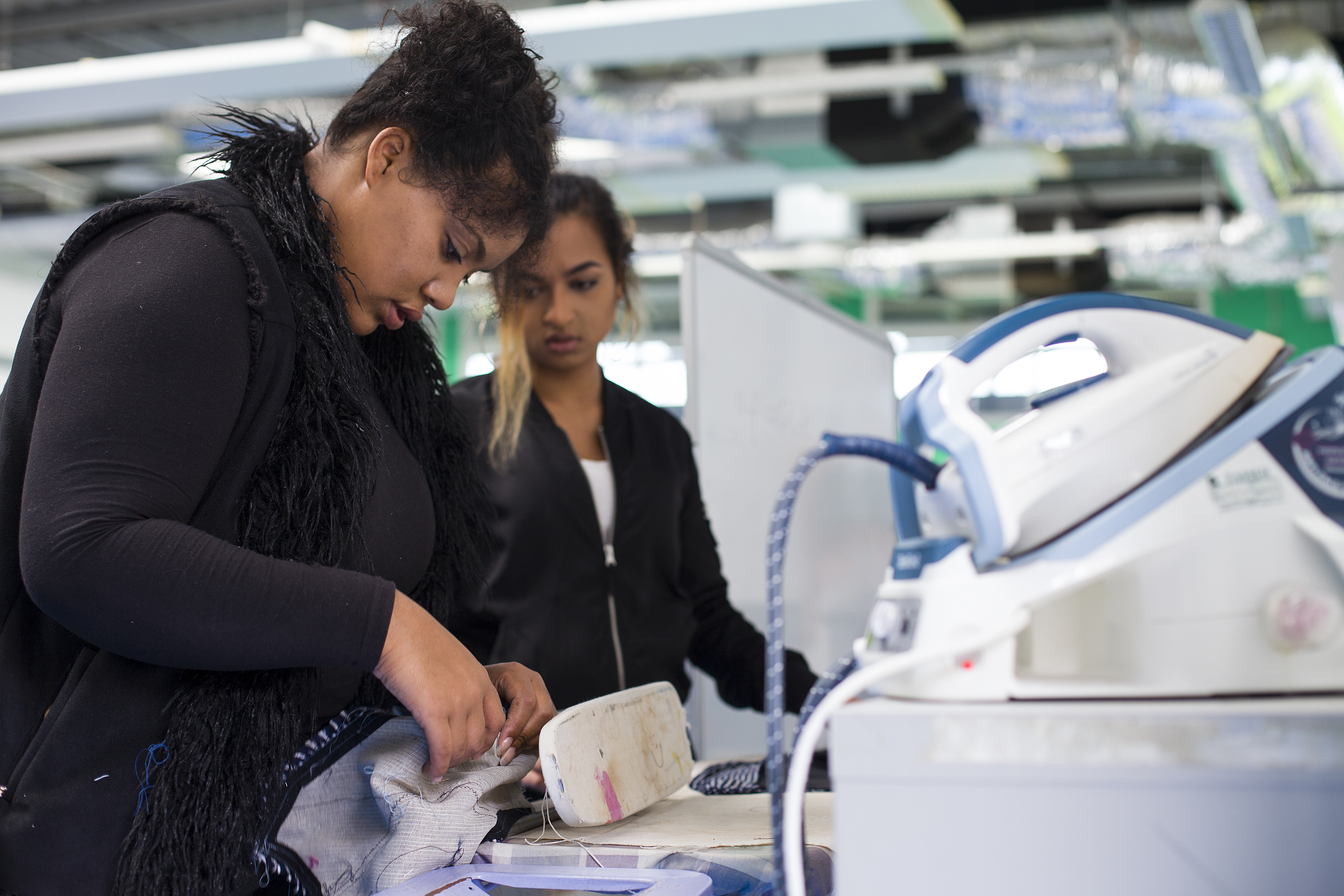 Tailoring workshop at Barking and Dagenham College