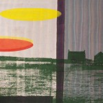 Shezad Dawood: Mên-an-Tol, 2013. Acrylic on vintage textile, 200 x 274 cm. Courtesy Paradise Row, London