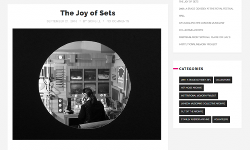 In to the Archive - UAL Archives blog