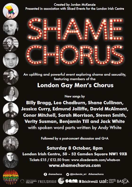 Post advertising the premiere of the Shame Chorus.
