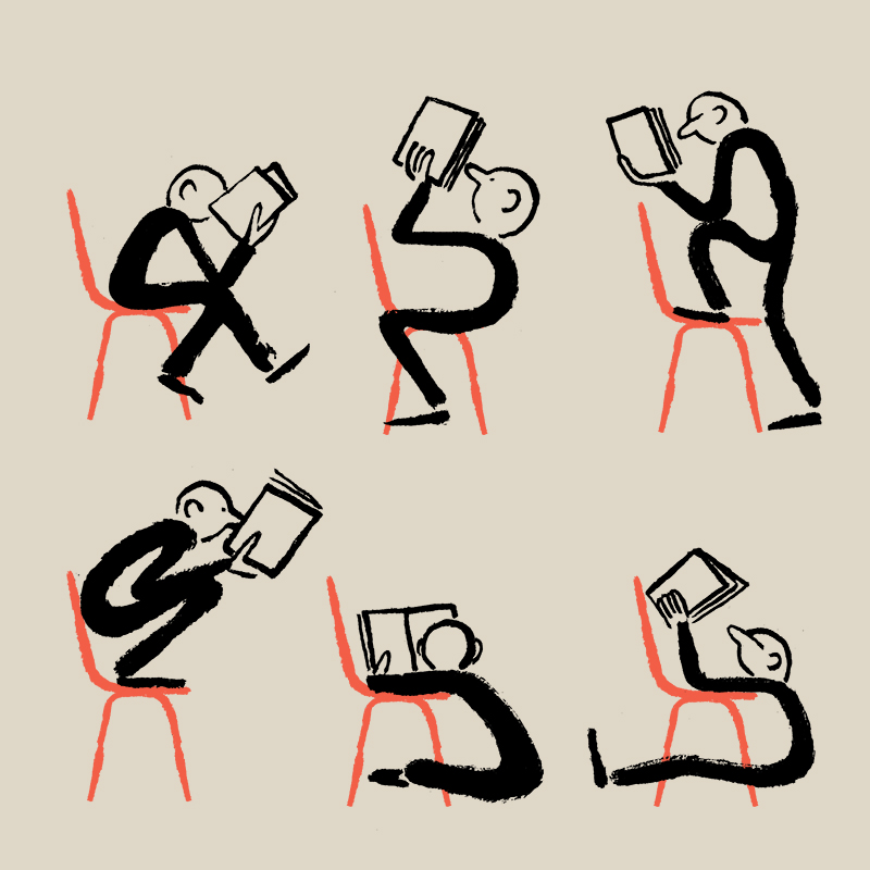 Reading - Work by artist Jean Jullien