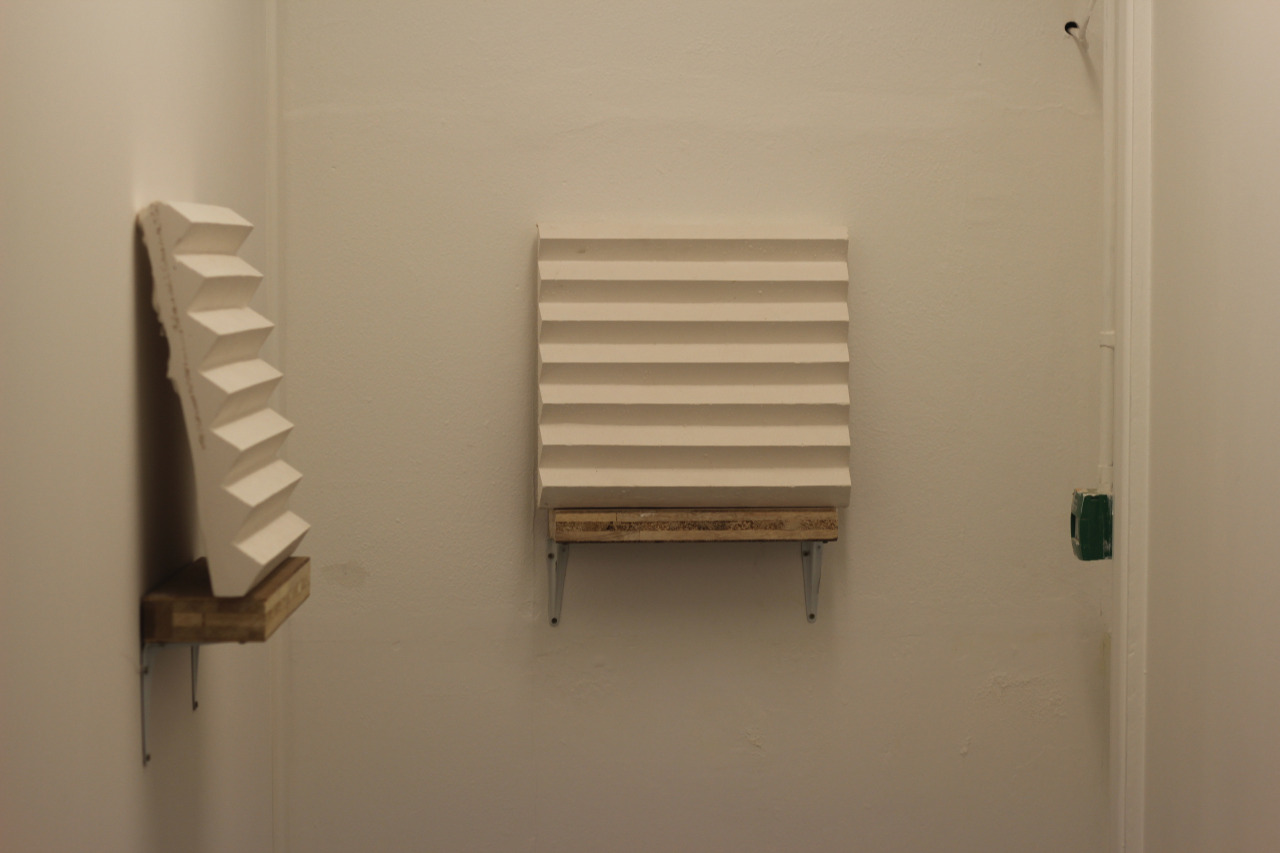 Facade 1 and 2 at RAUM Gallery, sculptures by Josh Philpott