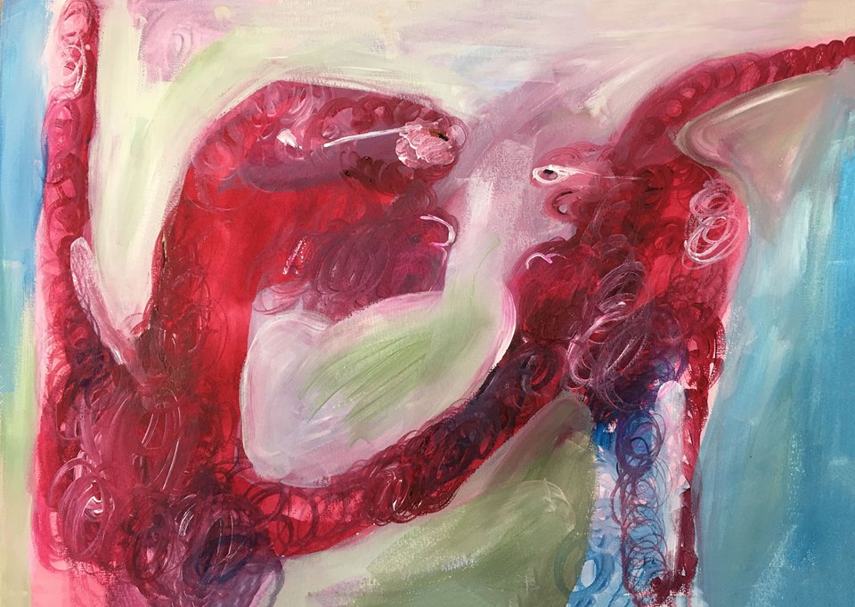 Lena Mana - 33 x 46 cm (Mixed media on paper)