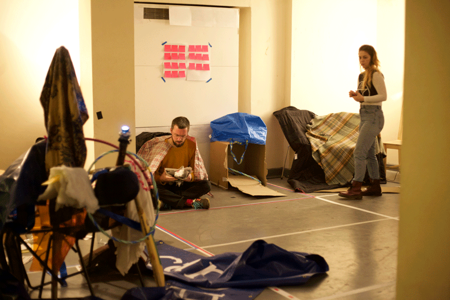 The Lowland Clearances, Camden People’s Theatre, 2016. Designed by Jamie Harper and Duncan Hay. Photographs by Diarmaid Browne.