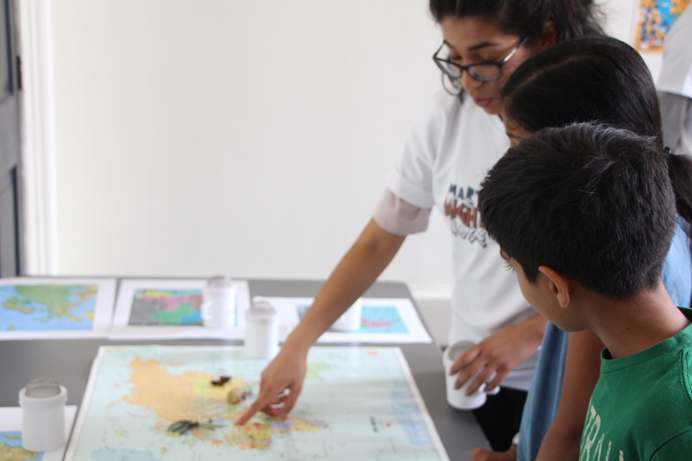 Cosmetic Science student Natasha Malhi at The Marty Nose workshop, Somerset House. 