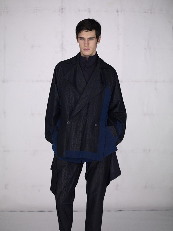 MA Fashion Design Technology Menswear graduate Shu Yao. Cover Image: Michiel Meewis, Hair: Waka, Visage: Dora, Assistants: Christiana, Jay and Matteo.