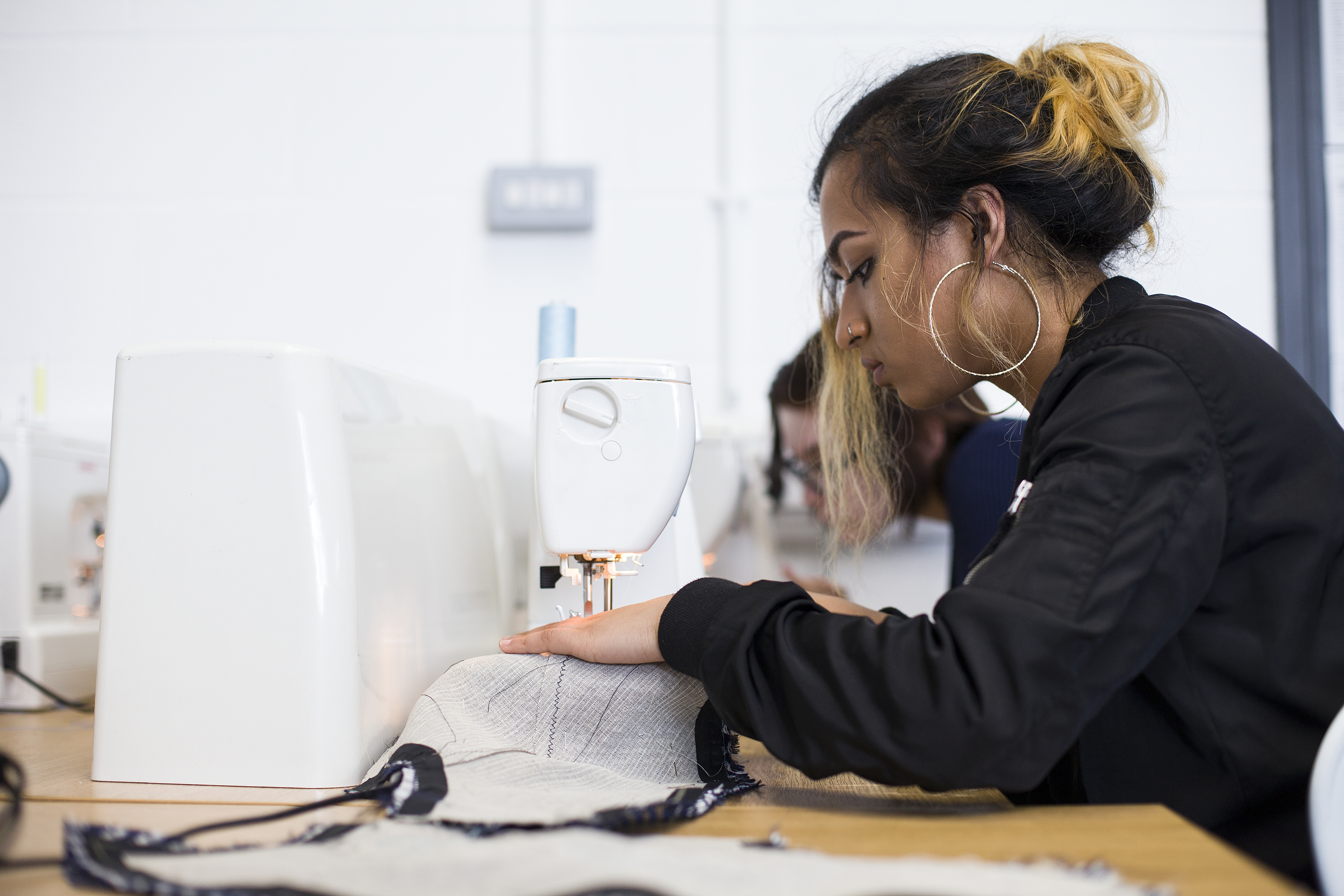 Tailoring workshop at Barking and Dagenham College
