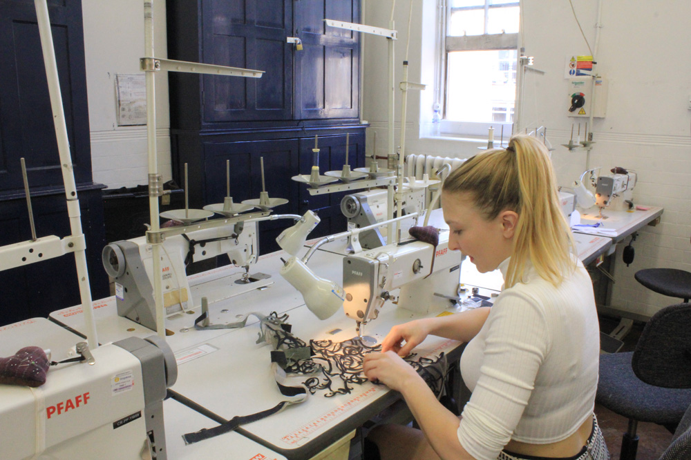 BA Fashion contour student, Katie Bickford-Sawkings