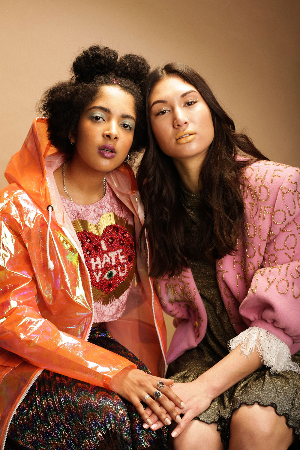 Photographer: Shingi Rice, Models: Jinan Petra and Sai @BridgeModels, MUA: Chloe Downton, Stylist: Anna Kim and Creative Director: Jessica Leclercq