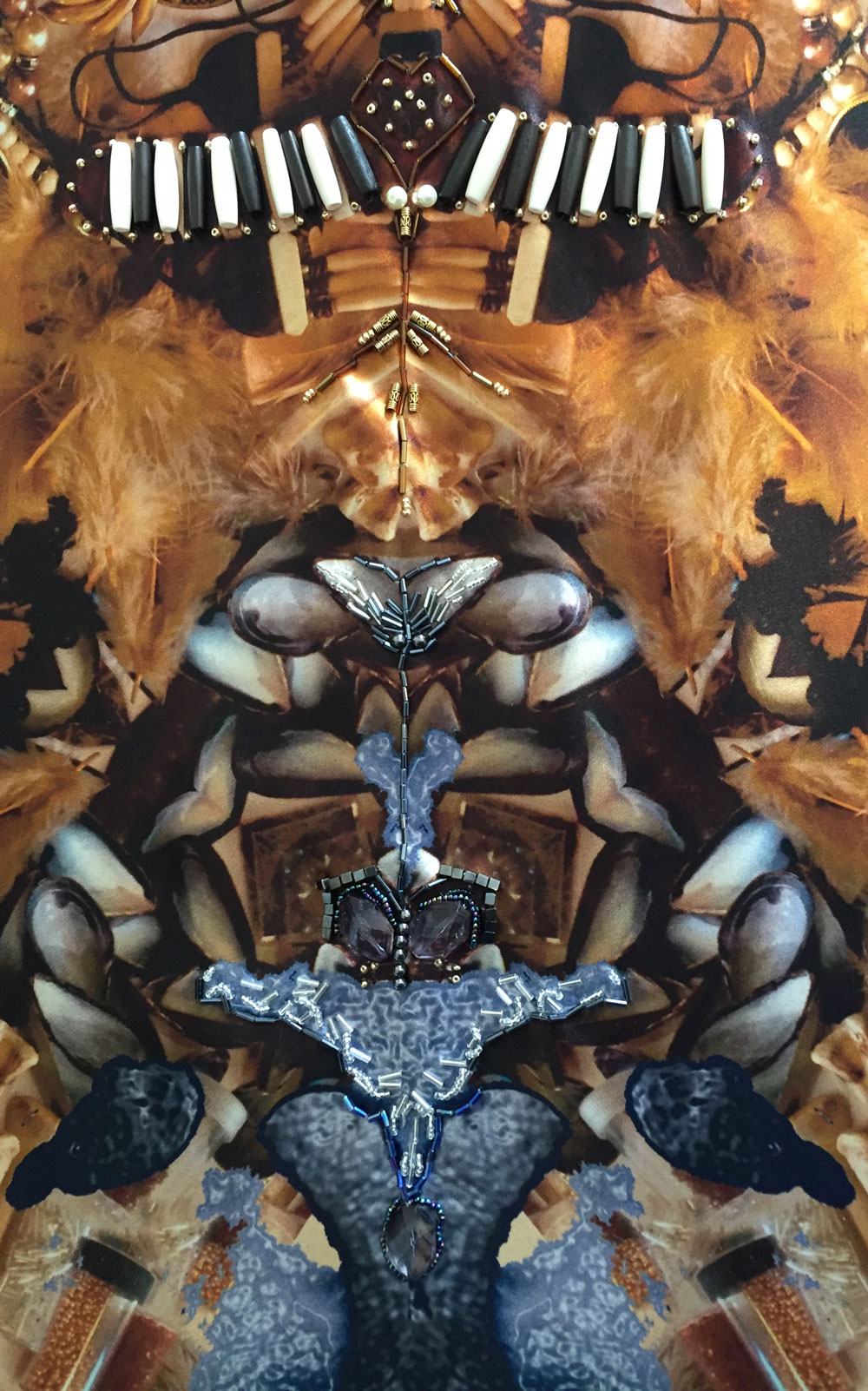 Embroidery for cape by Clair Napierski