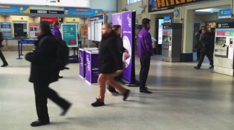 commuters in and out