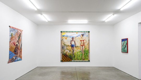 Installation of "Emma Amos: True Colors," 2016. Courtesy of the artist and RYAN LEE, New York