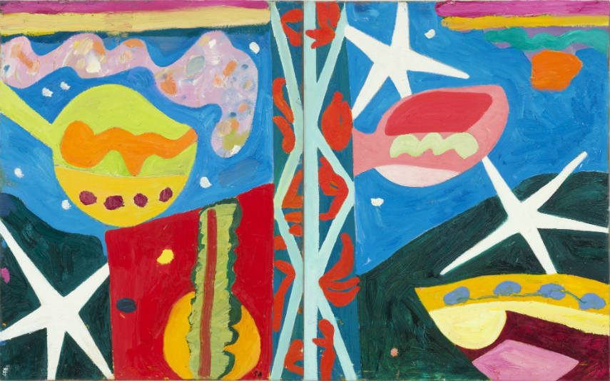 Gillian Ayres: Laughter’s Silvered Wings 2014. Image courtesy of Timeout.com