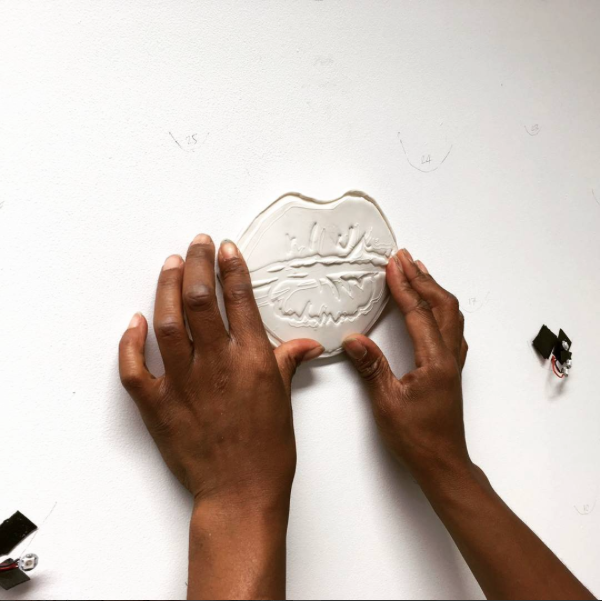 Sharon installing We Need to Talk.