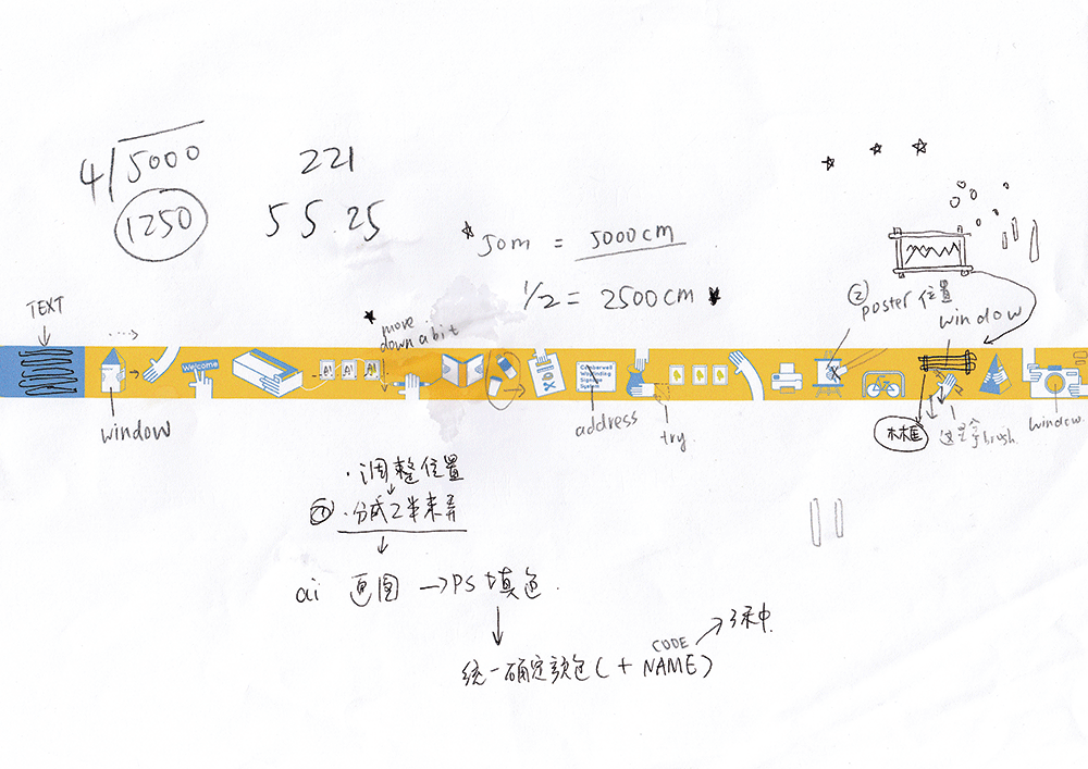 Work-in-progress designs for the hoarding. Courtesy Sushmita Paija Pun.