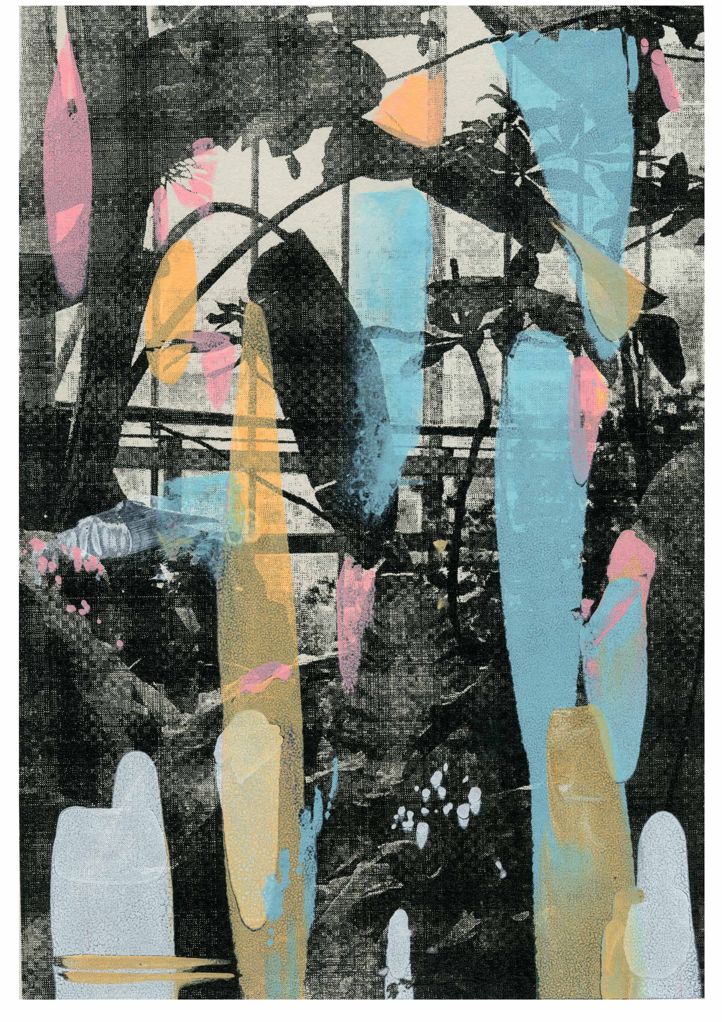 'Pamela' screen print by Grizelda Kitchling