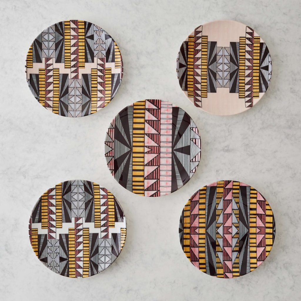 Sabrina Shah Hakim Shoots of Deco Collection 8inch dessert/side plates.