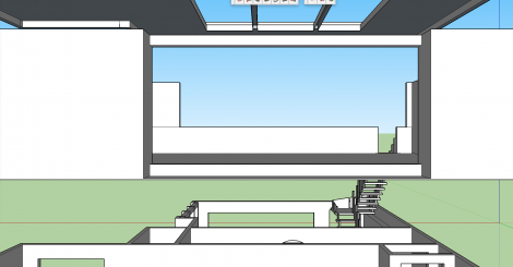 Sketchup detail of studio.