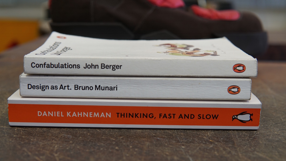 A set of three books that helped Nathan Walker understand his design style. 