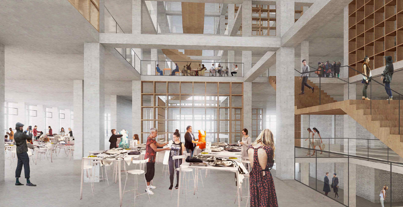 Double height hub areas and an open central stair case will reveal the hive of activity taking place at different levels.