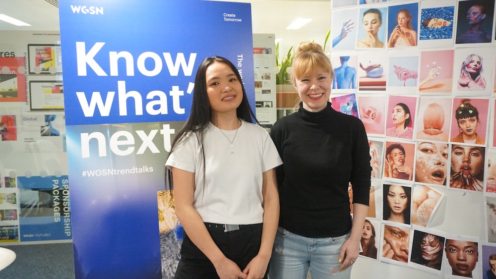 BA (Hons) Fashion Marketing student Vivian Tray at WGSN's Piccadilly office.