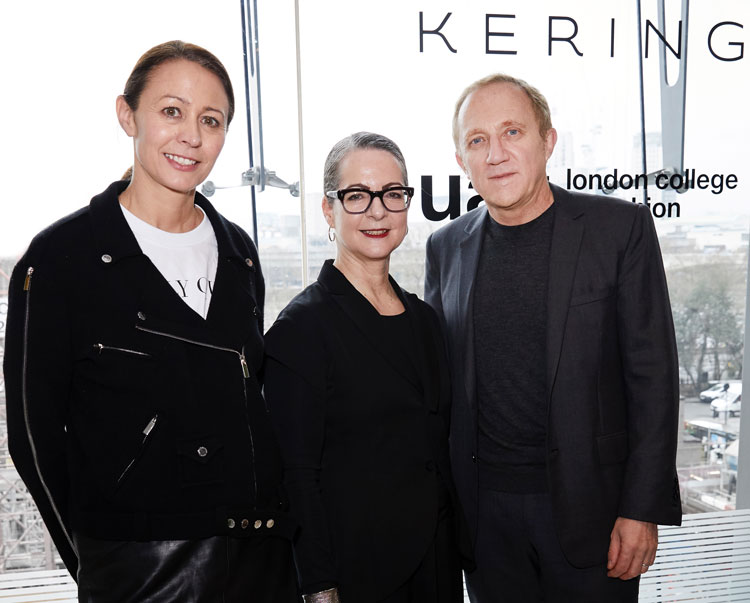 Caroline Rush, BFC -  Frances-Corner, LCF,-François-Henri Pinault, Kering. Photo by Shaun James Cox / British Fashion Council.