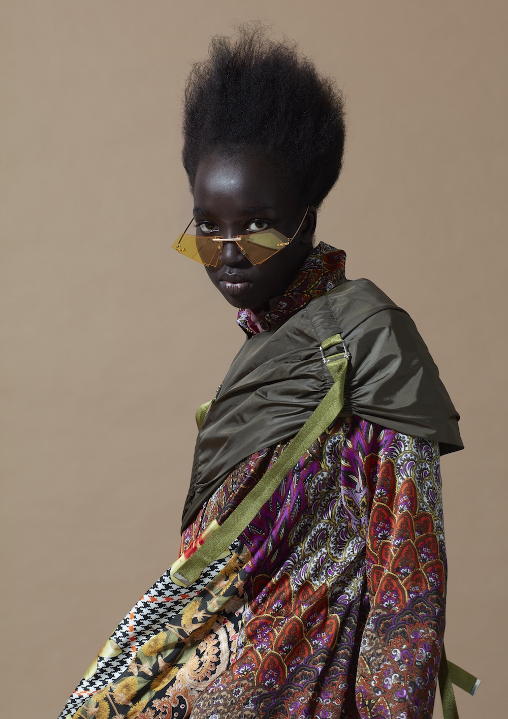 MA Womenswear Design Technology graduate Feiyi Shuai. Photographer Alyssa Boni and Stylist Adele Cany.