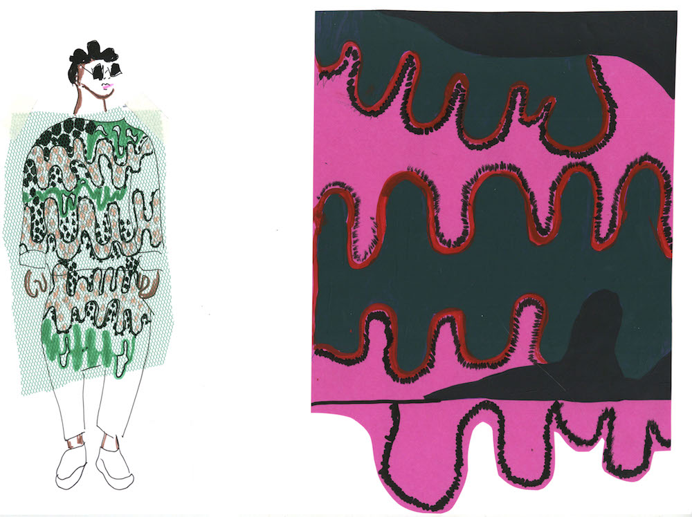 BA (Hons) Fashion and Textiles: Print graduate Jue Djalo for LCFBA17.