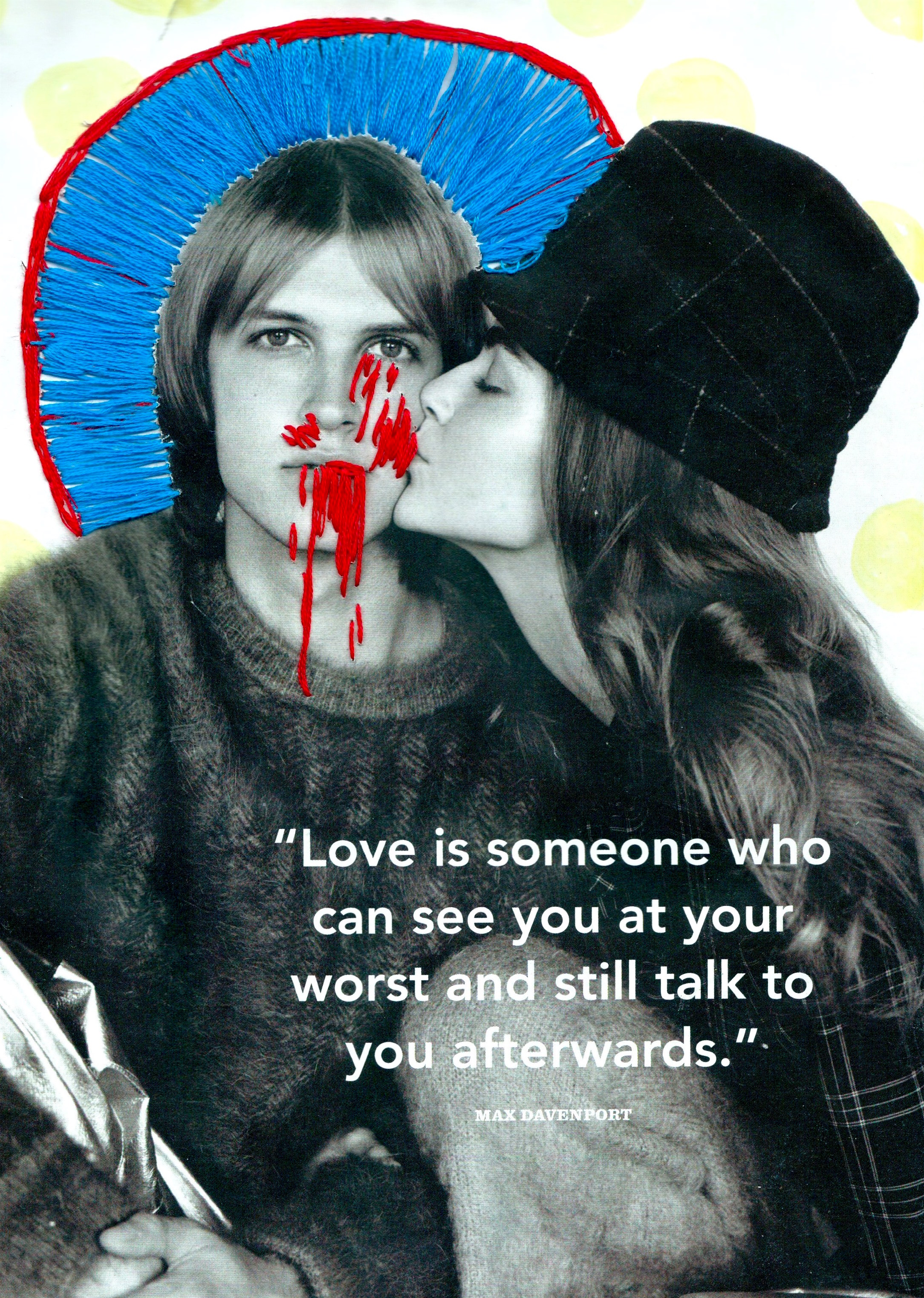 Embroidery work by Creative Direction for Fashion student Nicole Chui