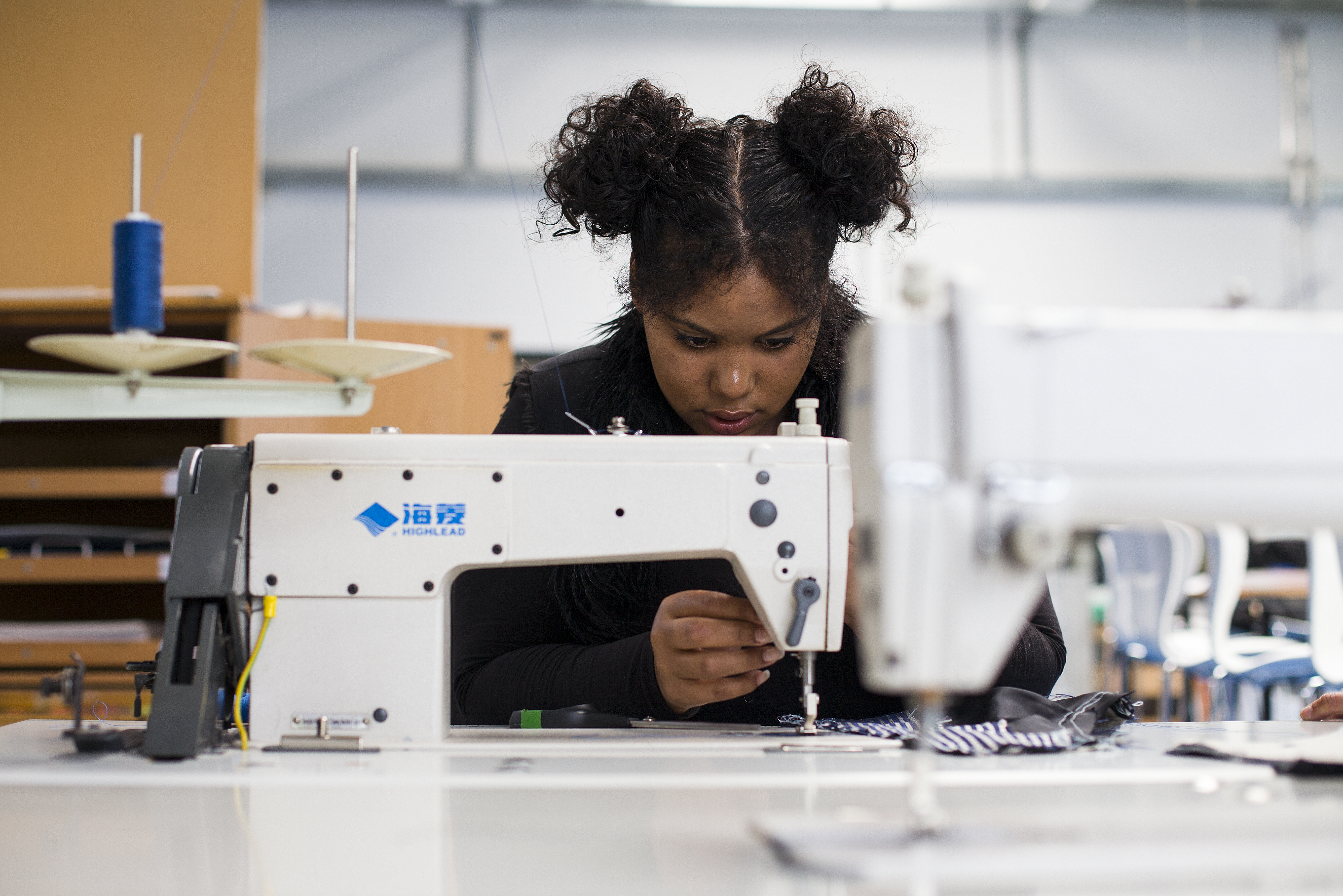 Tailoring workshop at Barking and Dagenham College