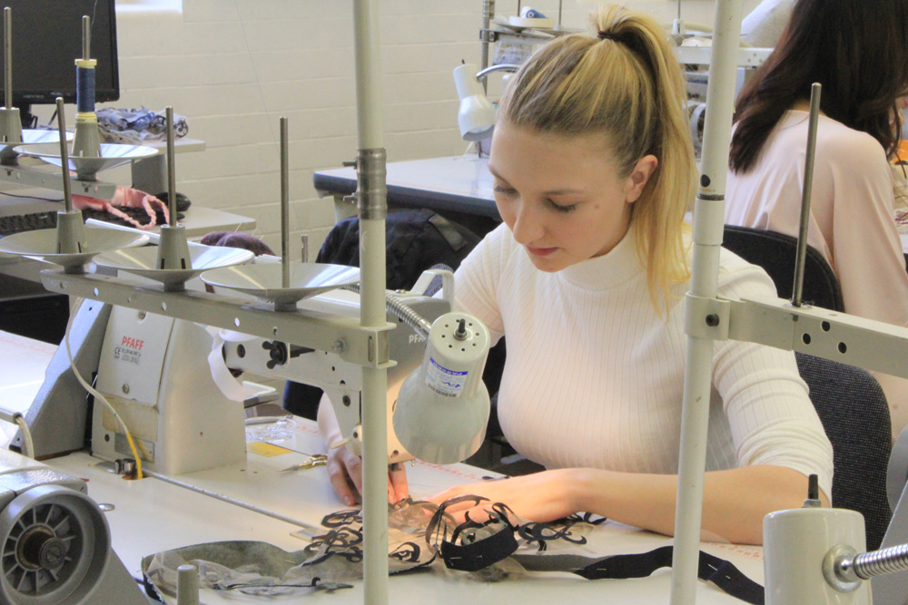 BA Fashion contour student, Katie Bickford-Sawkings