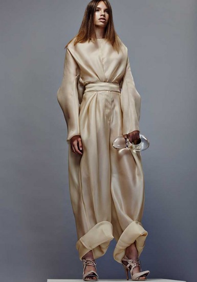 Womenswear by Dan He, Fashion Design Technology: Womenswear. Millinery by Jordan Byron Britton, BA (Hons) Fashion Jewellery. Jewellery by Suangshuang Wang, BA Fashion Jewellery. Photographer: James Rees , Creative Direction: Rob Phillips, Hair: Ezana Ové, Beauty: Kirsty Gaston