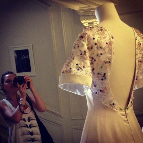 At Dior in Paris during their open house