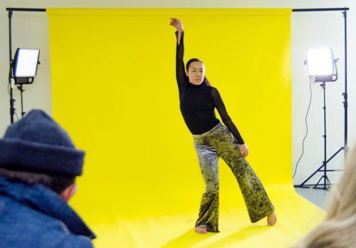 'WAVES' Exhibition opening night performance by artist 'Will Pham', 2016. Photo Turf Projects