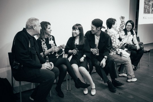 Professor Chris Wainwright and Head of Partnerships Caroline Archer with guests