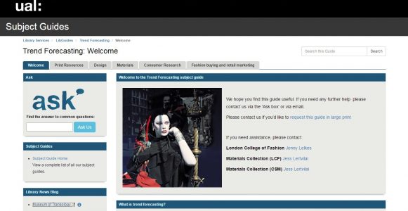 Trend Forecasting LibGuide Homepage