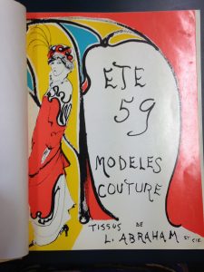 Cover page of fashion magazine Soire, Summer 1959