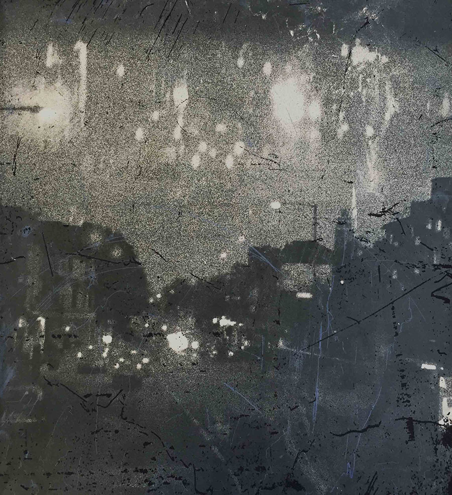 inkject print and etching on paper