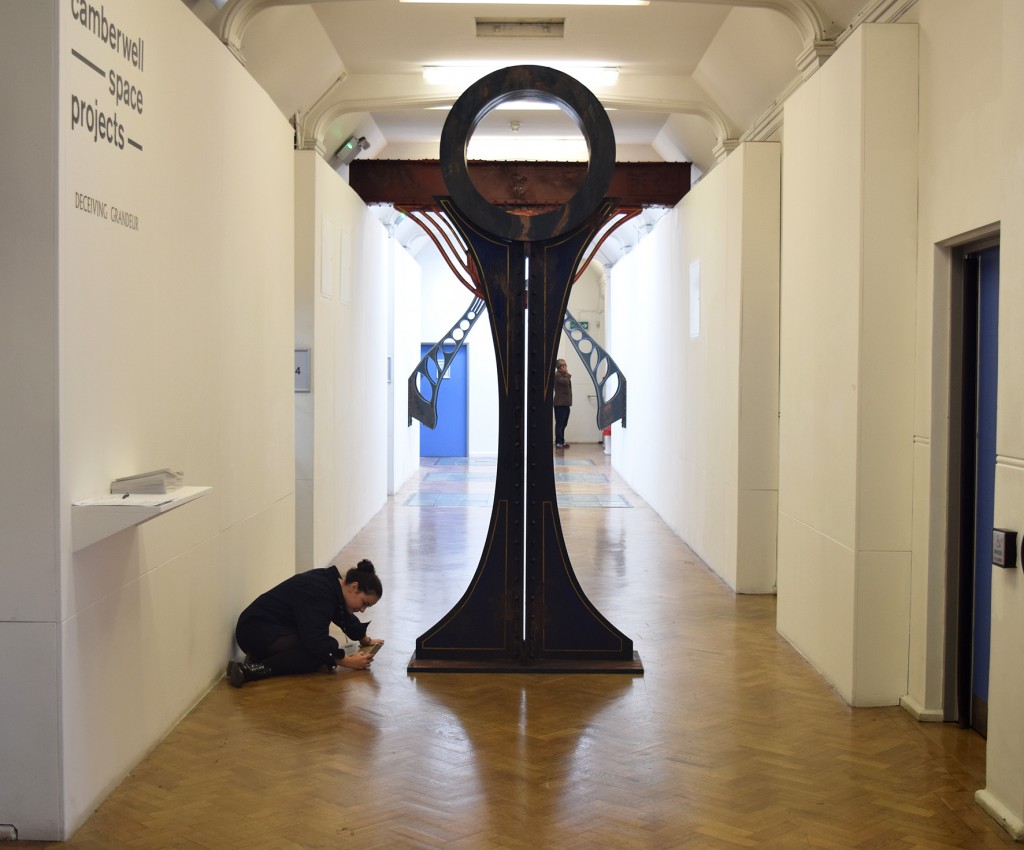 Foundation student working in Camberwell Space Projects