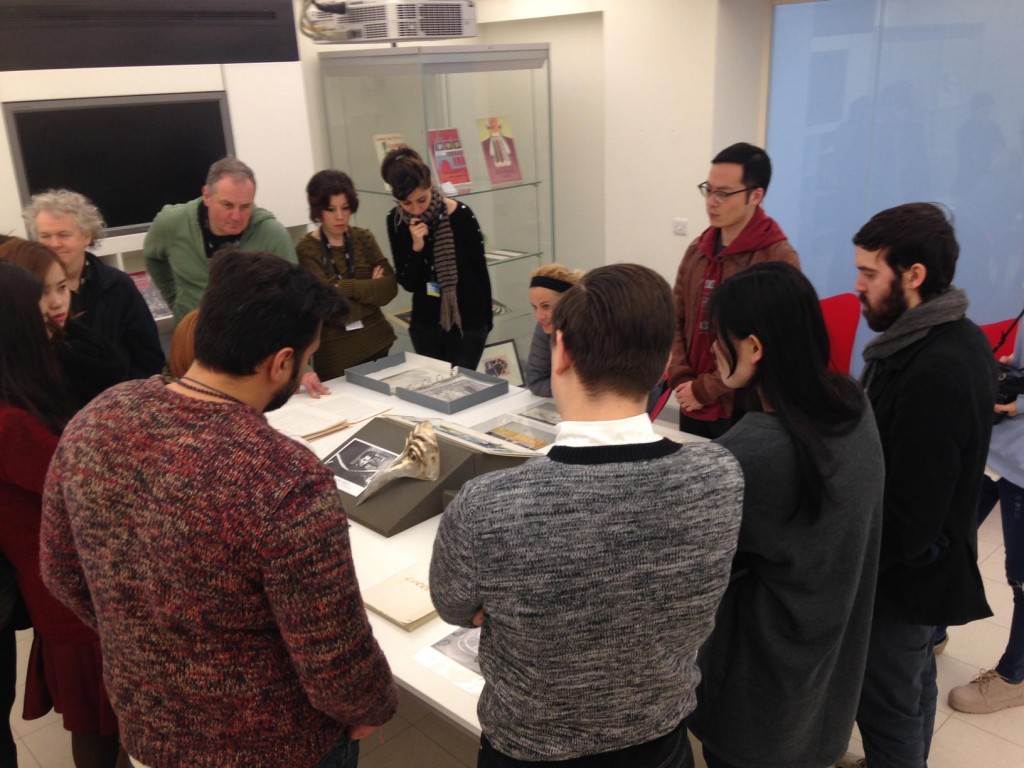 MA Fine Art Digital students visiting the Stanley Kubrick archive