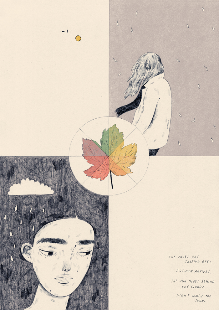 Manjit Thapp (FdA Illustration) - Illustrating Seasonal Affective Disorder 