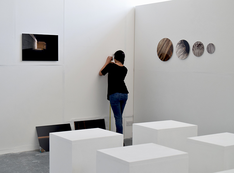 BA Photography summer show preparations 