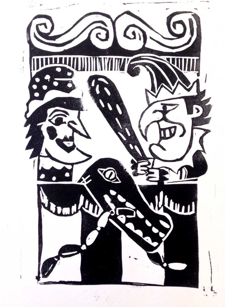 Punch & Judy Lincocut from the Print Wagon