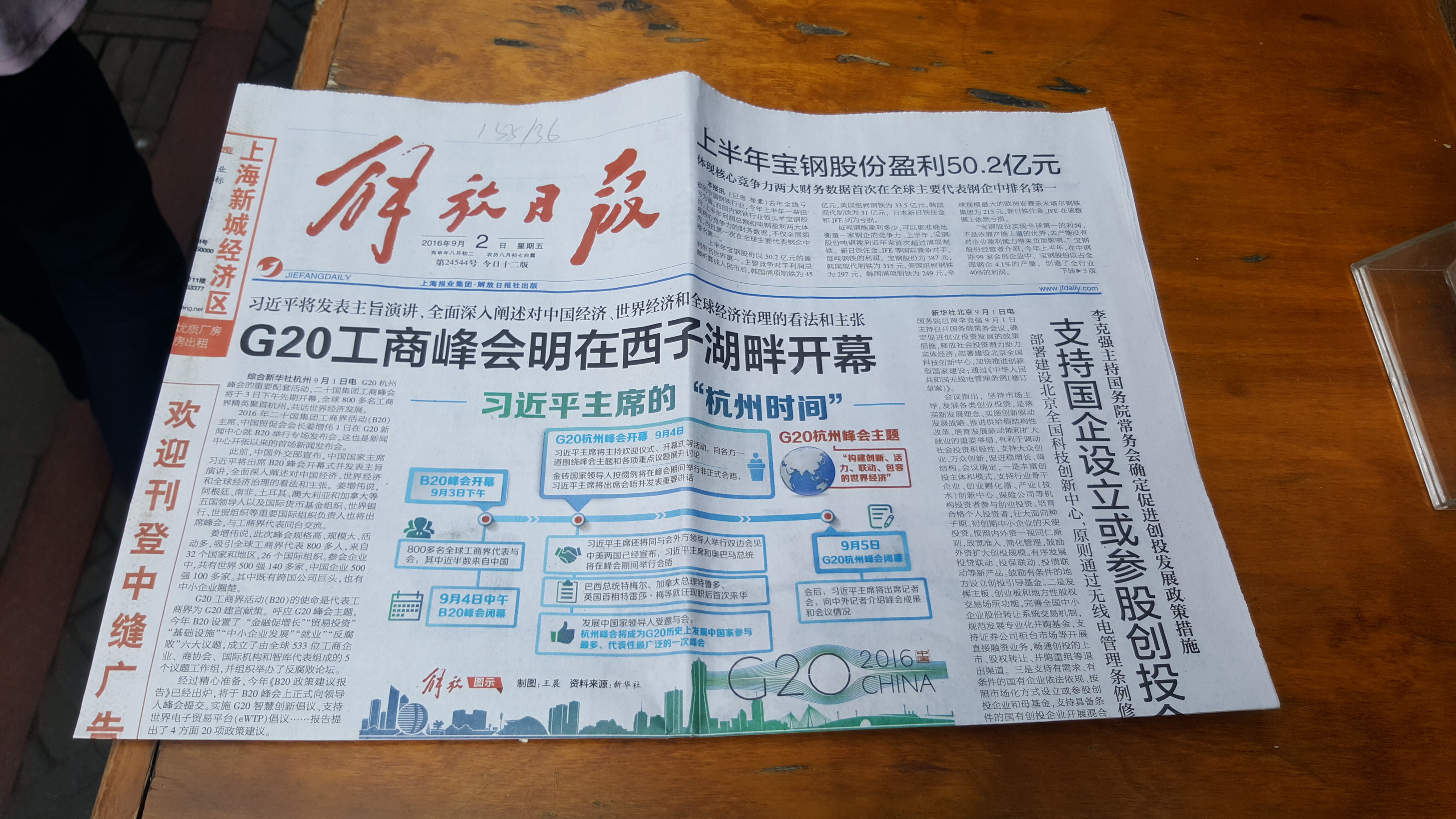 'Tianzifang' - Chinese Newspaper, photo by Tash Leviton