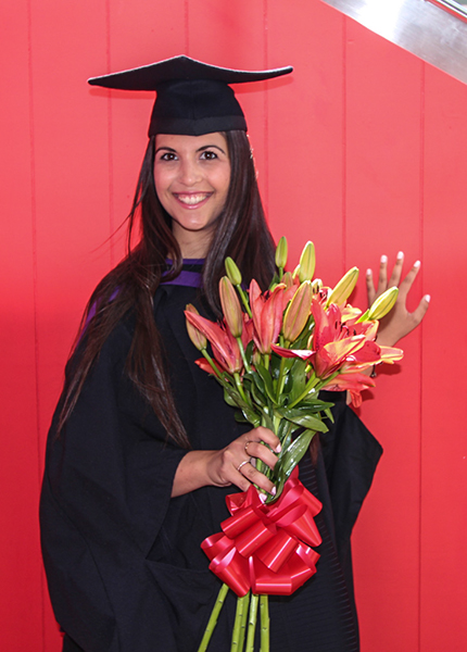 Angelina Papaioannou who has graduated from MA Interior Spatial Design.